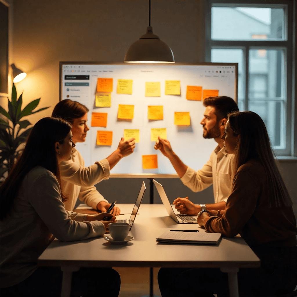 Adaptive Software Development team collaborate - AI generated