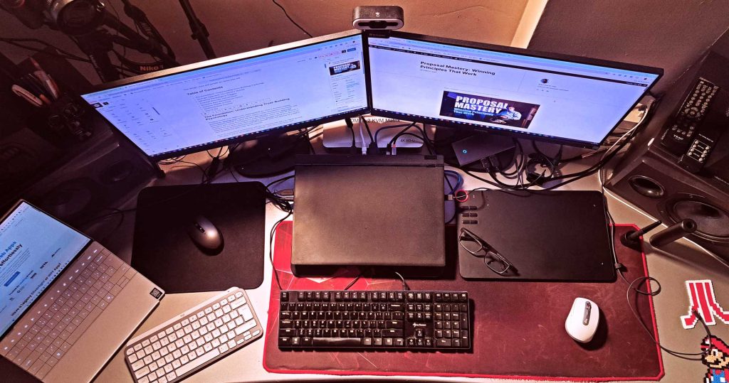 Freelancer software professional computer desk