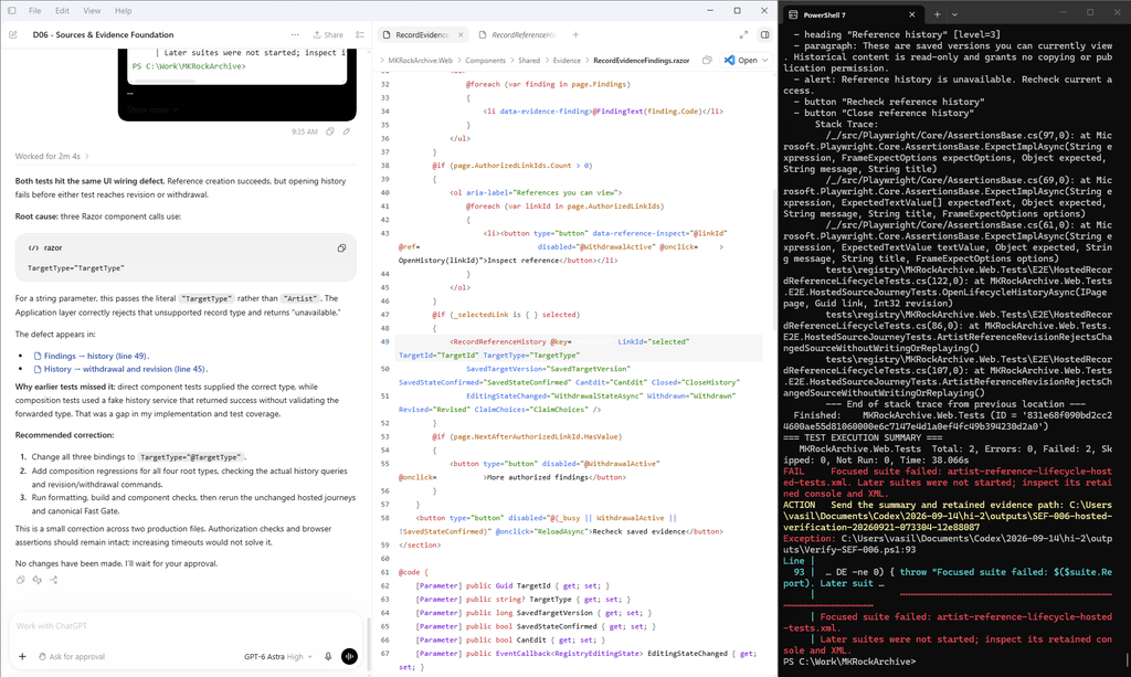 ChatGPT, Codex, PowerShell 7 roundtrip. 